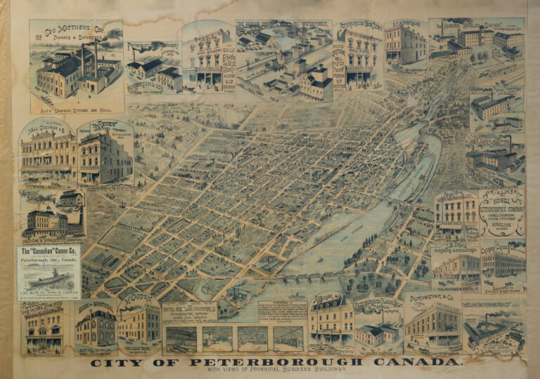 The Peterborough 1895 Bird’s Eye View map - Trent Valley Archives